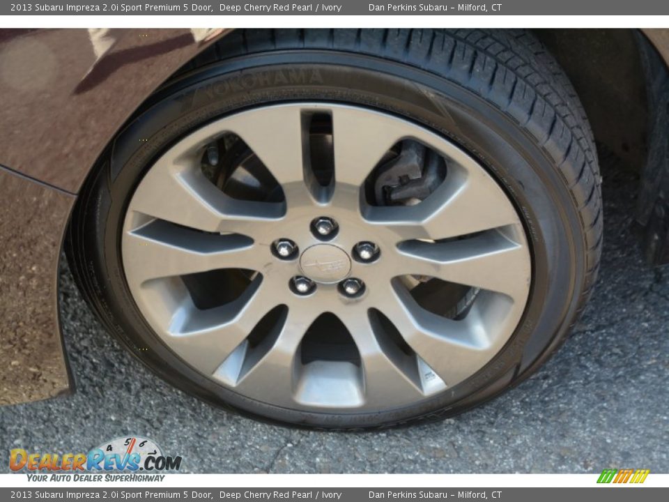 2013 Subaru Impreza 2.0i Sport Premium 5 Door Deep Cherry Red Pearl / Ivory Photo #24