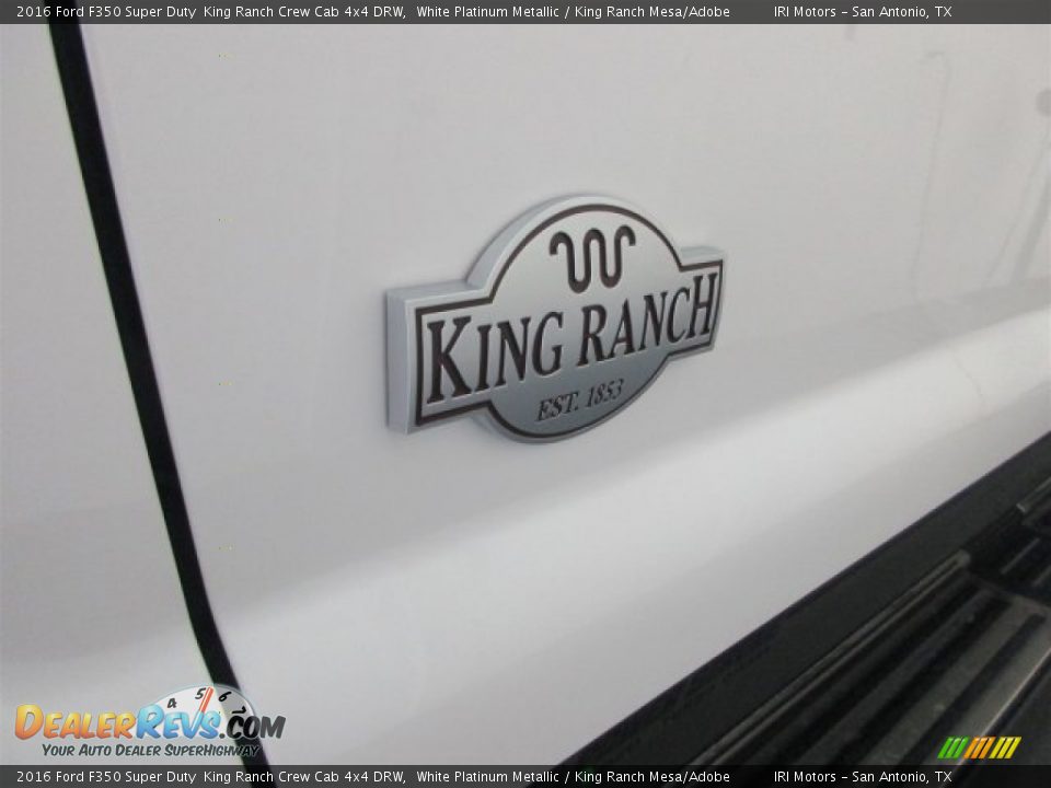 2016 Ford F350 Super Duty  King Ranch Crew Cab 4x4 DRW White Platinum Metallic / King Ranch Mesa/Adobe Photo #5