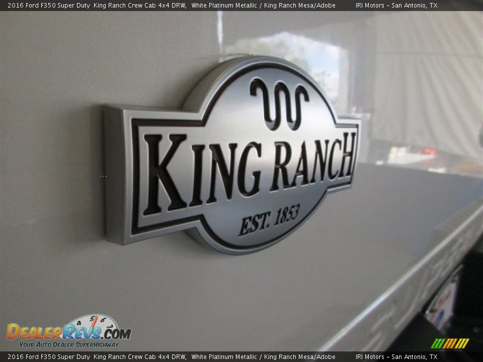 2016 Ford F350 Super Duty  King Ranch Crew Cab 4x4 DRW White Platinum Metallic / King Ranch Mesa/Adobe Photo #8
