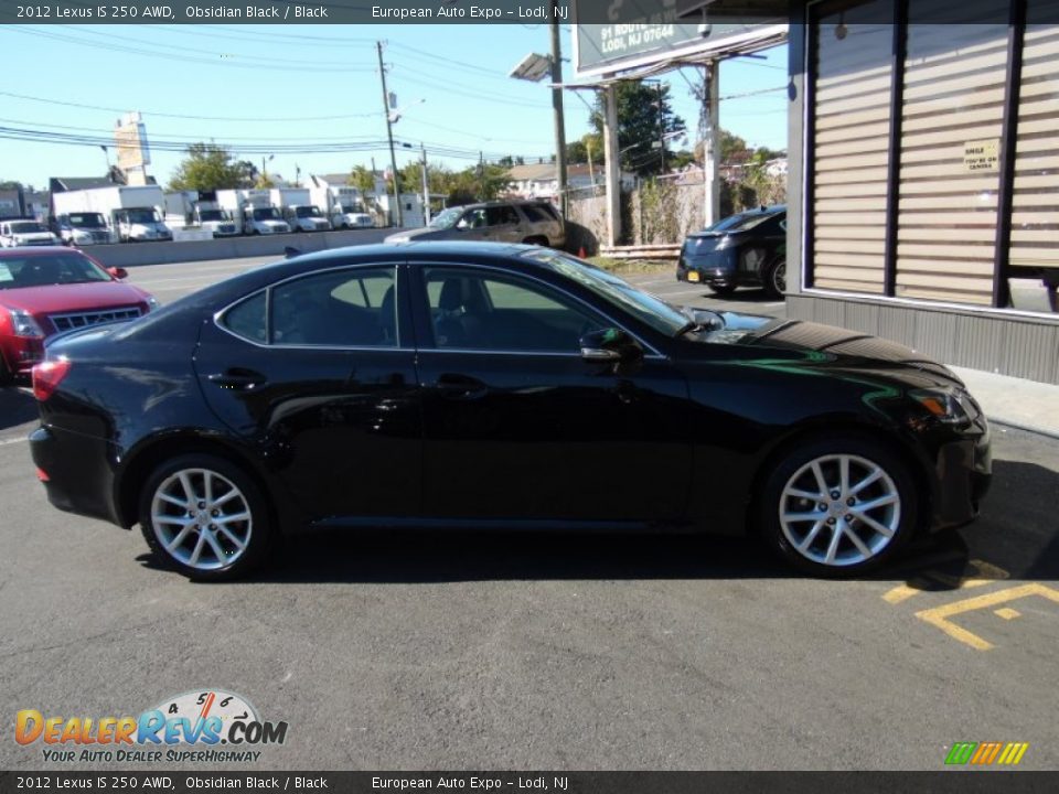 2012 Lexus IS 250 AWD Obsidian Black / Black Photo #5