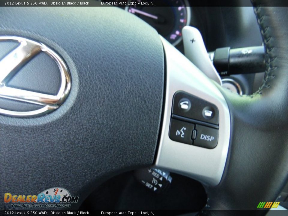 2012 Lexus IS 250 AWD Obsidian Black / Black Photo #21