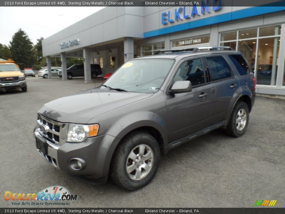 2010 Ford Escape Limited V6 4WD Sterling Grey Metallic / Charcoal Black Photo #2