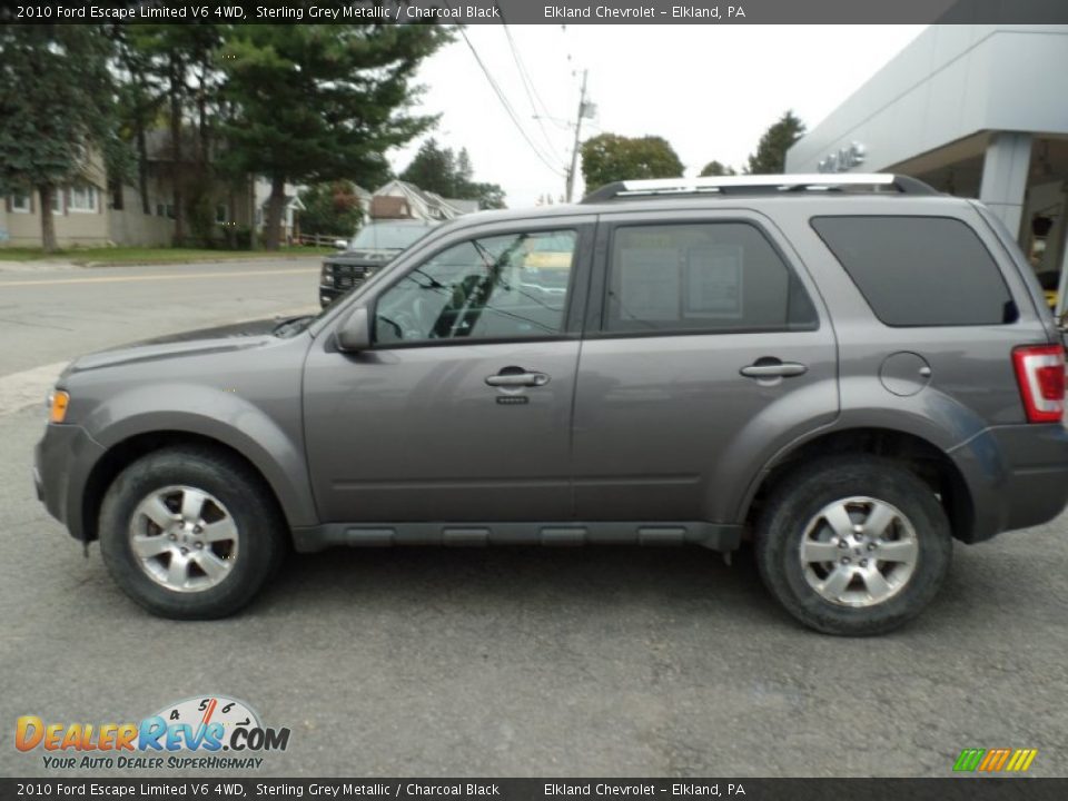 2010 Ford Escape Limited V6 4WD Sterling Grey Metallic / Charcoal Black Photo #3