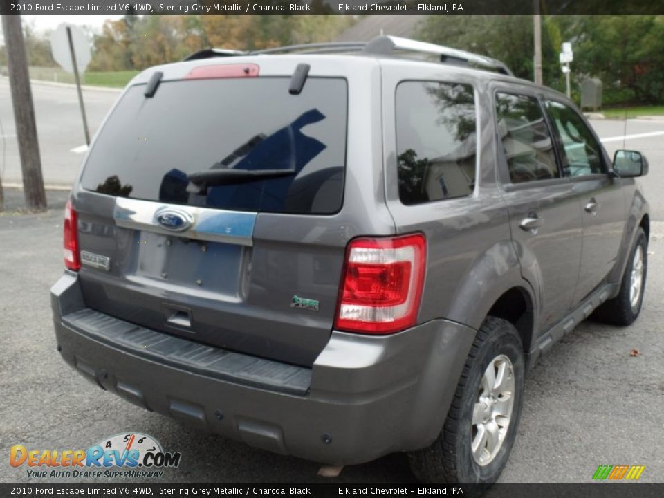 2010 Ford Escape Limited V6 4WD Sterling Grey Metallic / Charcoal Black Photo #7