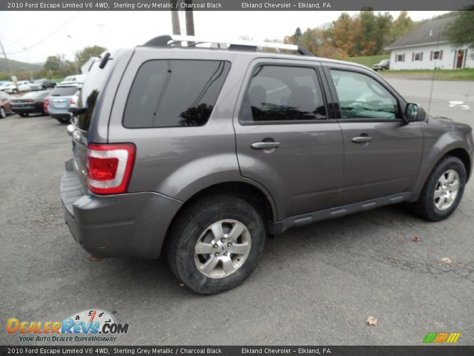 2010 Ford Escape Limited V6 4WD Sterling Grey Metallic / Charcoal Black Photo #8