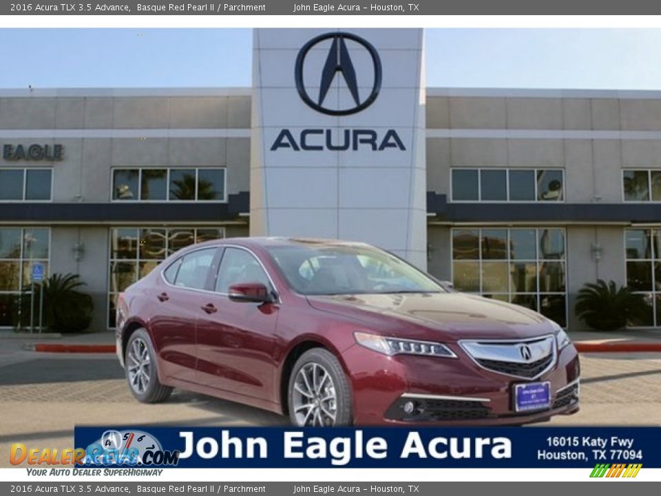 2016 Acura TLX 3.5 Advance Basque Red Pearl II / Parchment Photo #1
