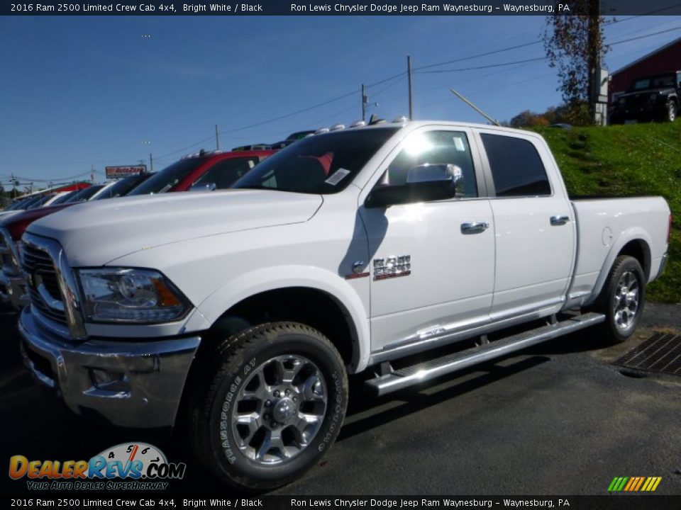 2016 Ram 2500 Limited Crew Cab 4x4 Bright White / Black Photo #1