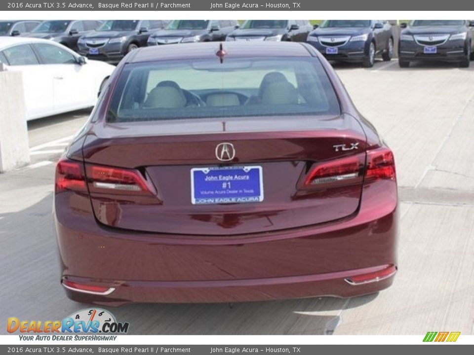 2016 Acura TLX 3.5 Advance Basque Red Pearl II / Parchment Photo #6