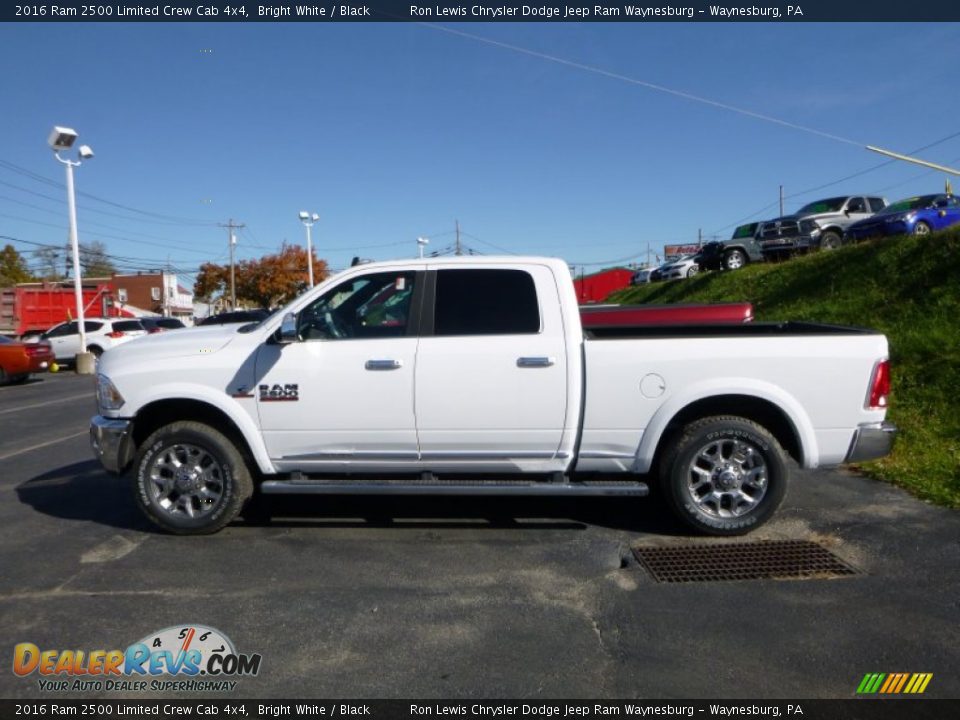 2016 Ram 2500 Limited Crew Cab 4x4 Bright White / Black Photo #3