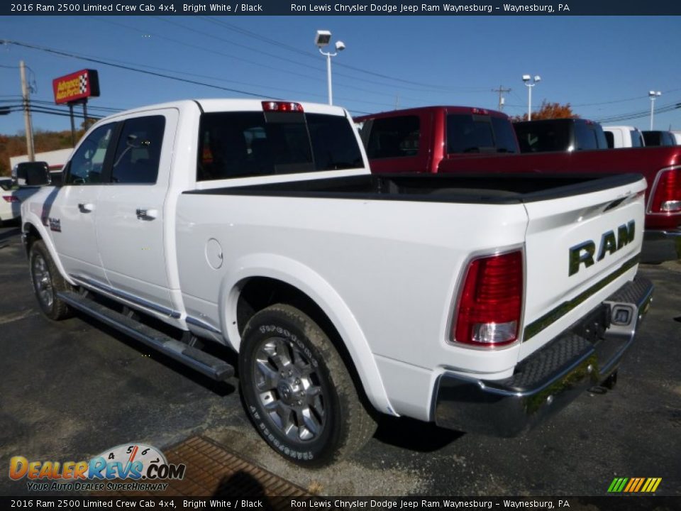 2016 Ram 2500 Limited Crew Cab 4x4 Bright White / Black Photo #6