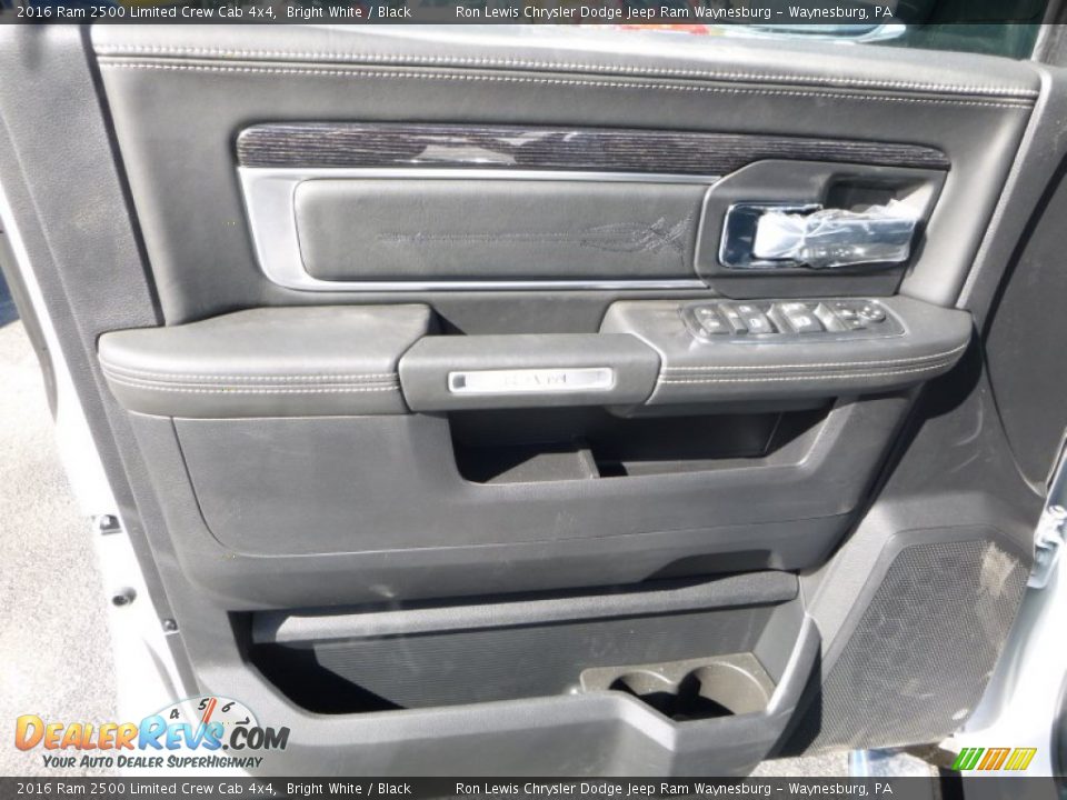 2016 Ram 2500 Limited Crew Cab 4x4 Bright White / Black Photo #16