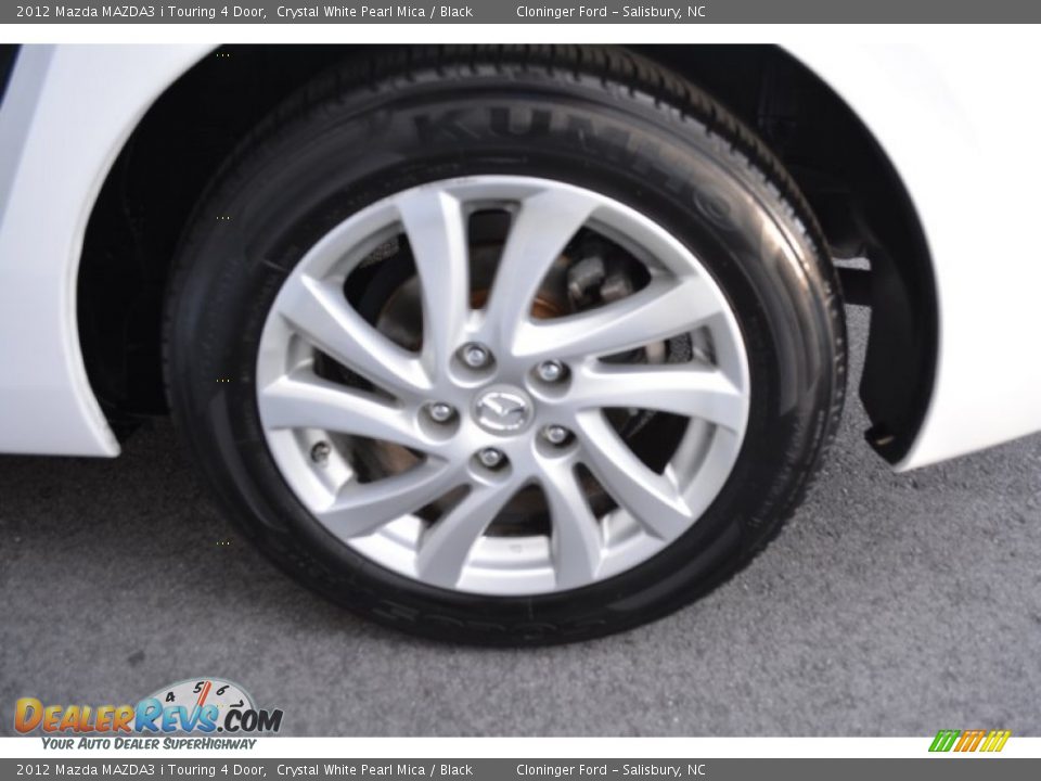 2012 Mazda MAZDA3 i Touring 4 Door Crystal White Pearl Mica / Black Photo #8