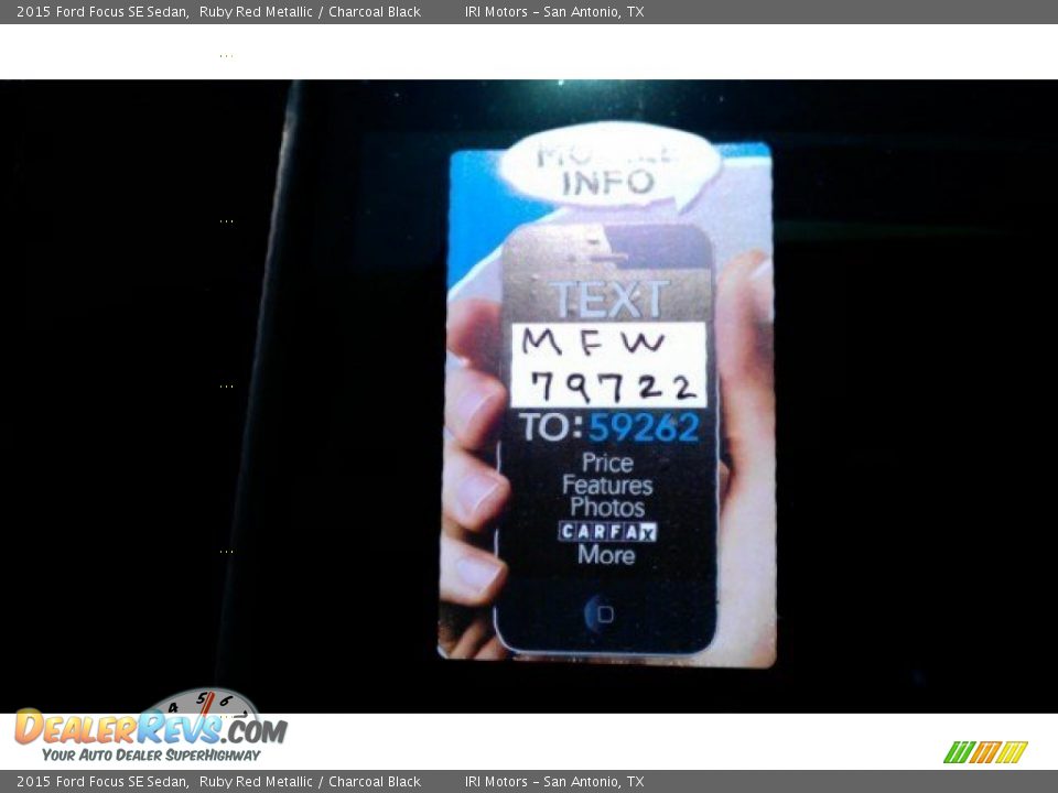 Dealer Info of 2015 Ford Focus SE Sedan Photo #2