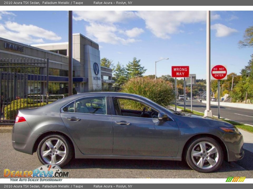 2010 Acura TSX Sedan Palladium Metallic / Taupe Photo #3