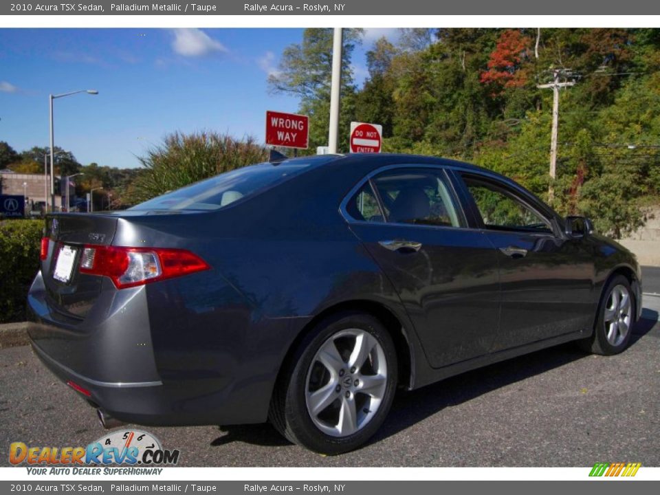 2010 Acura TSX Sedan Palladium Metallic / Taupe Photo #4