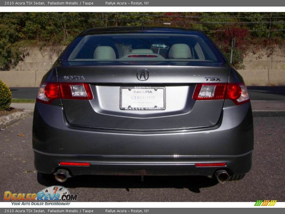 2010 Acura TSX Sedan Palladium Metallic / Taupe Photo #5