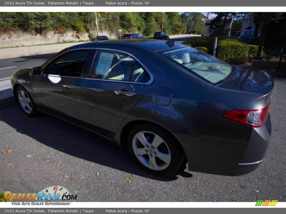 2010 Acura TSX Sedan Palladium Metallic / Taupe Photo #6