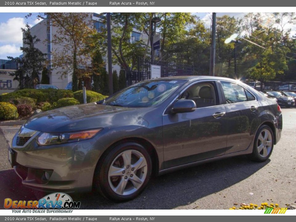 2010 Acura TSX Sedan Palladium Metallic / Taupe Photo #7