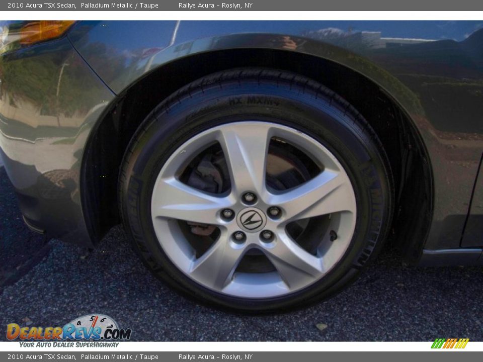 2010 Acura TSX Sedan Palladium Metallic / Taupe Photo #8