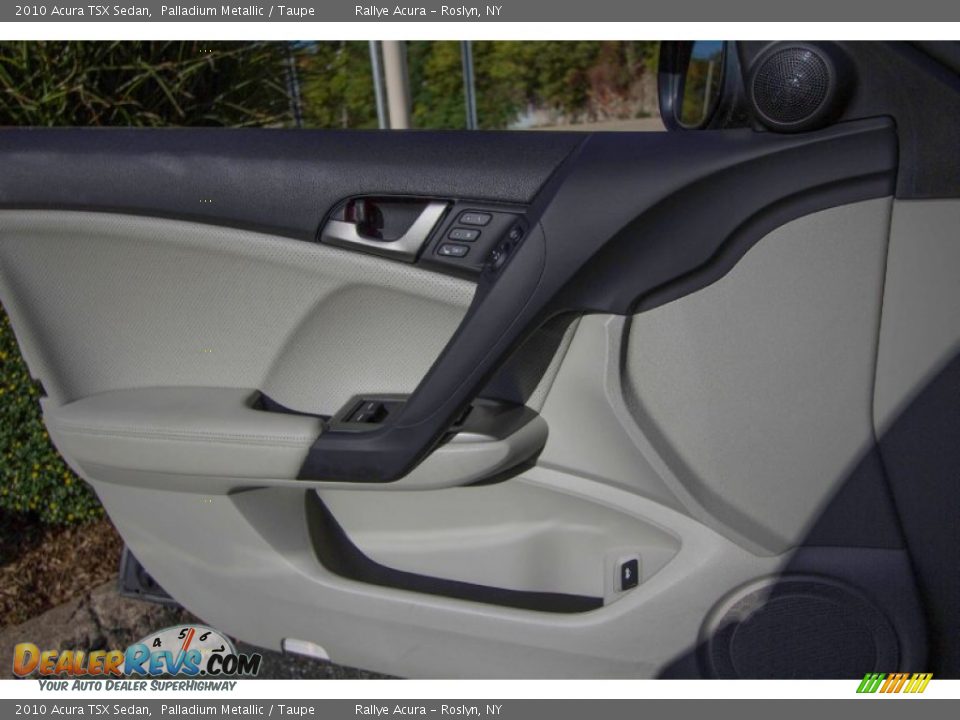 2010 Acura TSX Sedan Palladium Metallic / Taupe Photo #9