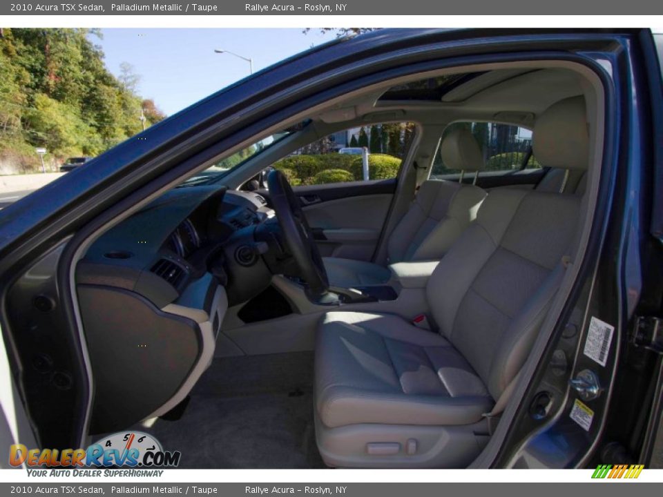 2010 Acura TSX Sedan Palladium Metallic / Taupe Photo #10