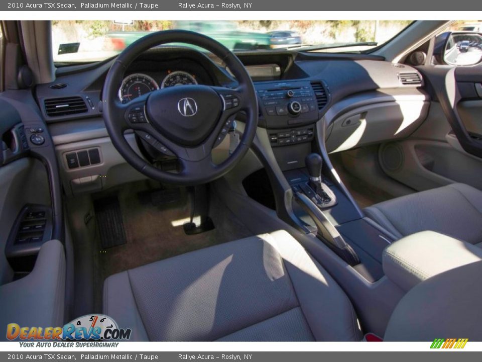 2010 Acura TSX Sedan Palladium Metallic / Taupe Photo #12