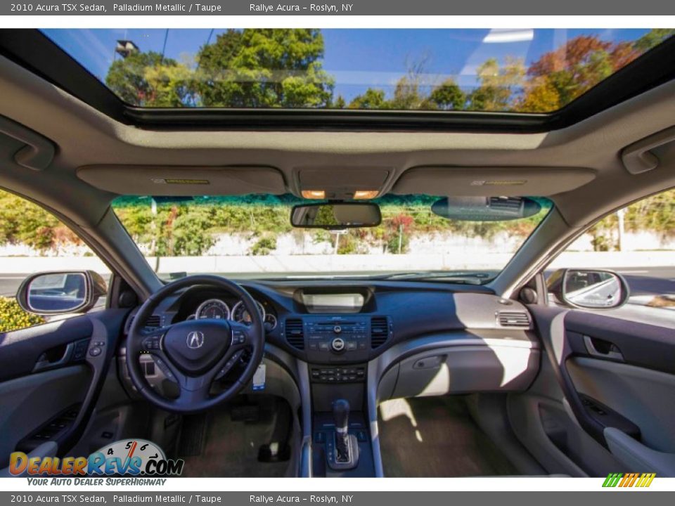 2010 Acura TSX Sedan Palladium Metallic / Taupe Photo #13