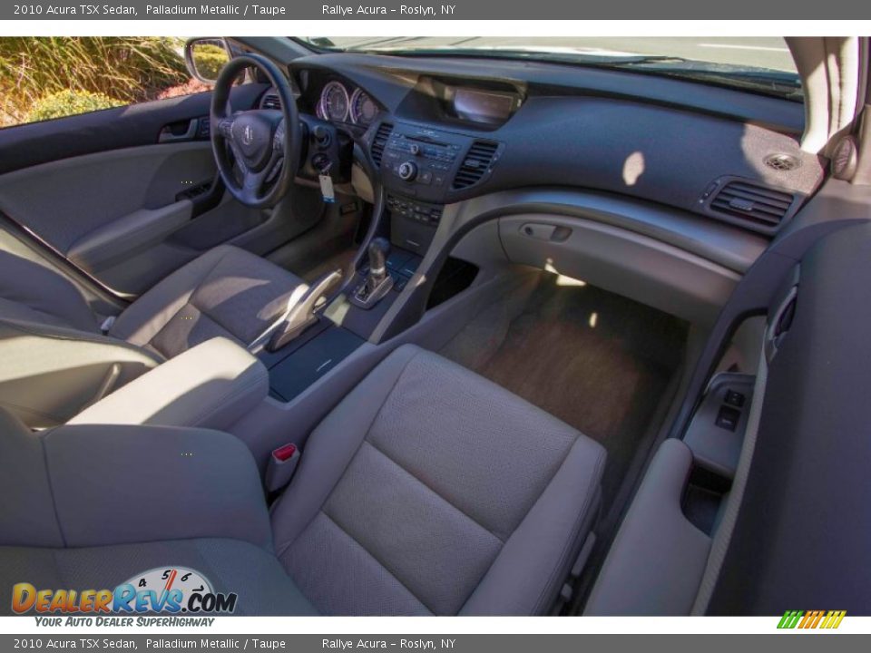 2010 Acura TSX Sedan Palladium Metallic / Taupe Photo #14