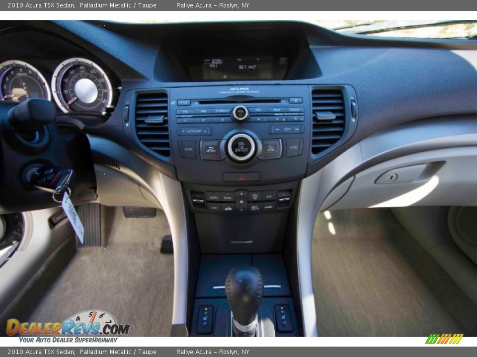 2010 Acura TSX Sedan Palladium Metallic / Taupe Photo #15