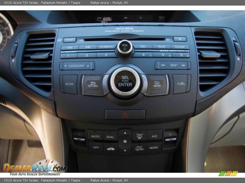 2010 Acura TSX Sedan Palladium Metallic / Taupe Photo #16