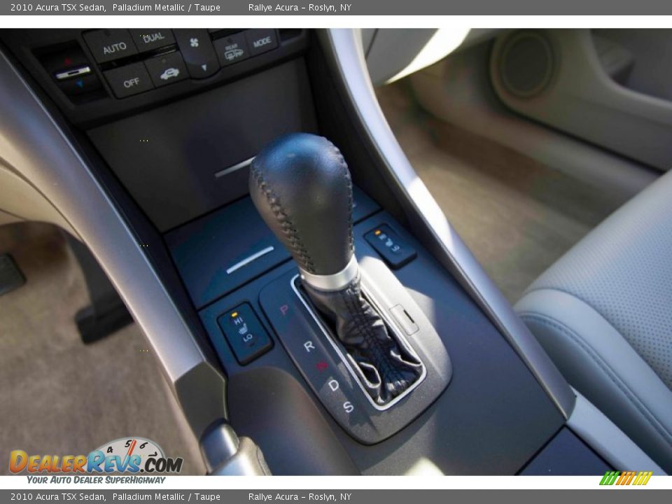 2010 Acura TSX Sedan Palladium Metallic / Taupe Photo #17