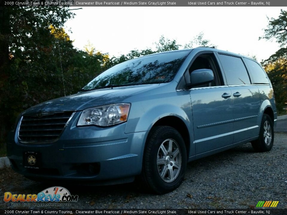 2008 Chrysler Town & Country Touring Clearwater Blue Pearlcoat / Medium Slate Gray/Light Shale Photo #1