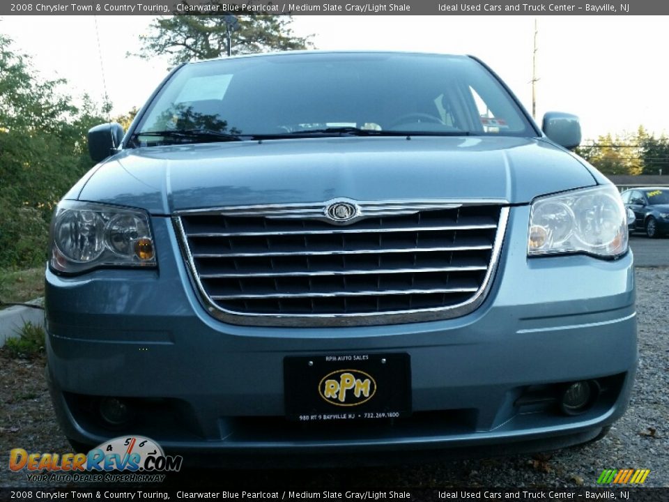 2008 Chrysler Town & Country Touring Clearwater Blue Pearlcoat / Medium Slate Gray/Light Shale Photo #2