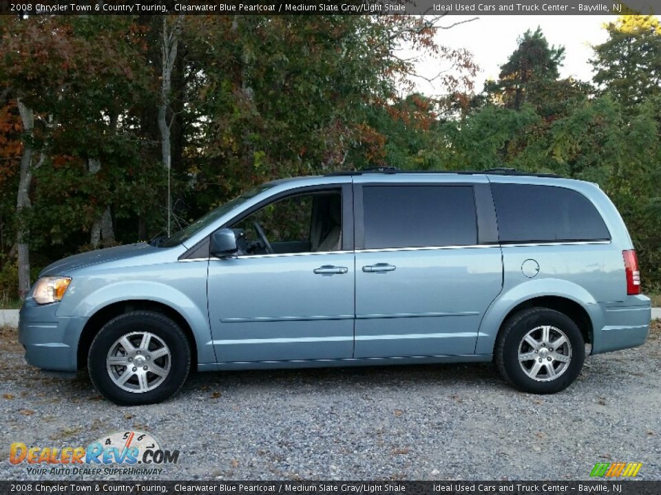 2008 Chrysler Town & Country Touring Clearwater Blue Pearlcoat / Medium Slate Gray/Light Shale Photo #4