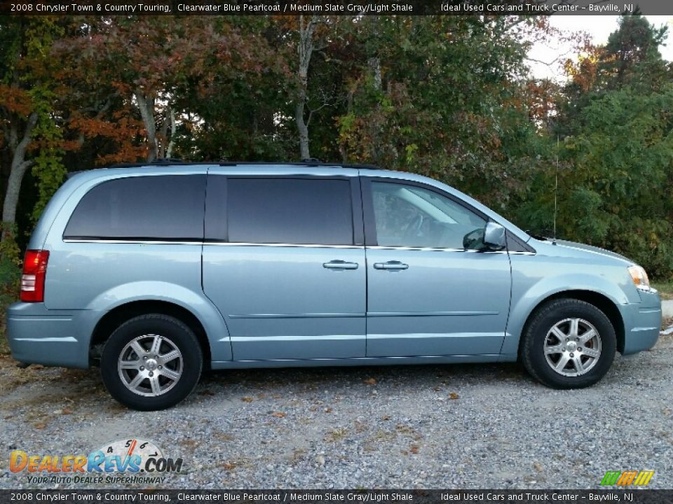 2008 Chrysler Town & Country Touring Clearwater Blue Pearlcoat / Medium Slate Gray/Light Shale Photo #5