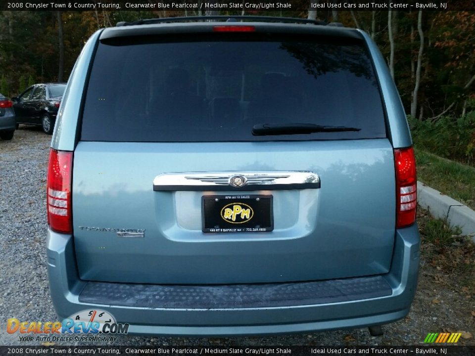 2008 Chrysler Town & Country Touring Clearwater Blue Pearlcoat / Medium Slate Gray/Light Shale Photo #8