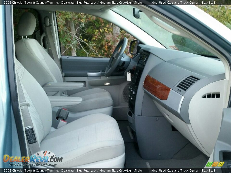 2008 Chrysler Town & Country Touring Clearwater Blue Pearlcoat / Medium Slate Gray/Light Shale Photo #10