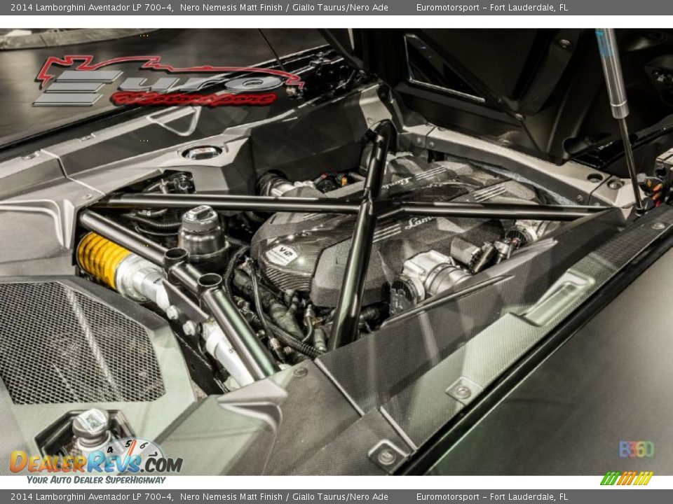 2014 Lamborghini Aventador LP 700-4 Nero Nemesis Matt Finish / Giallo Taurus/Nero Ade Photo #14