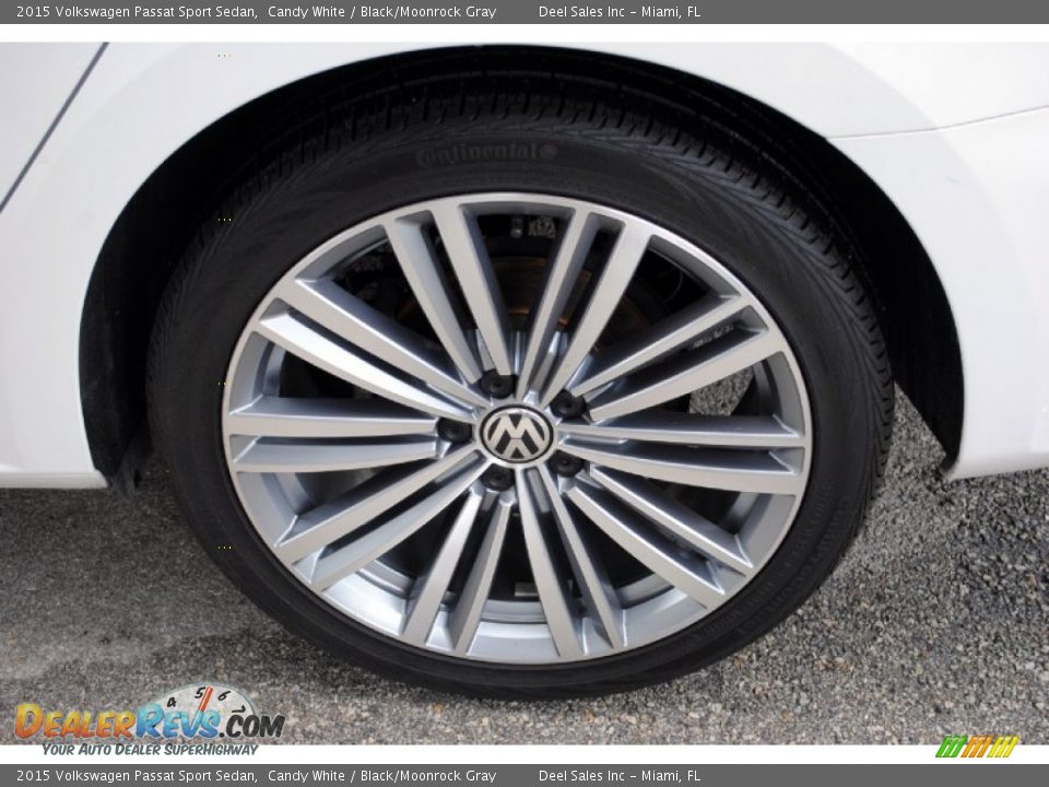 2015 Volkswagen Passat Sport Sedan Candy White / Black/Moonrock Gray Photo #11
