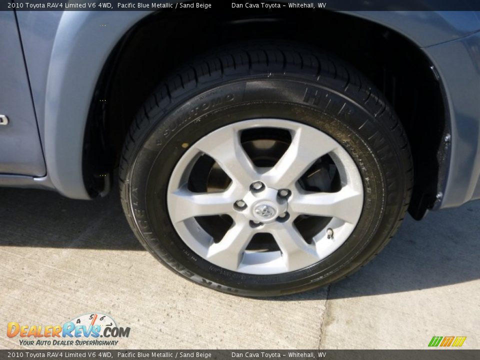 2010 Toyota RAV4 Limited V6 4WD Pacific Blue Metallic / Sand Beige Photo #2