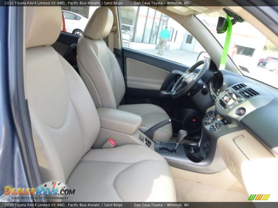 2010 Toyota RAV4 Limited V6 4WD Pacific Blue Metallic / Sand Beige Photo #4