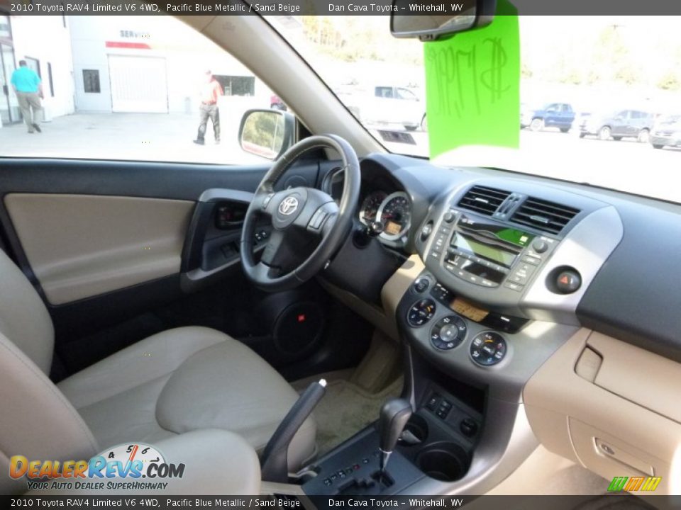 2010 Toyota RAV4 Limited V6 4WD Pacific Blue Metallic / Sand Beige Photo #5