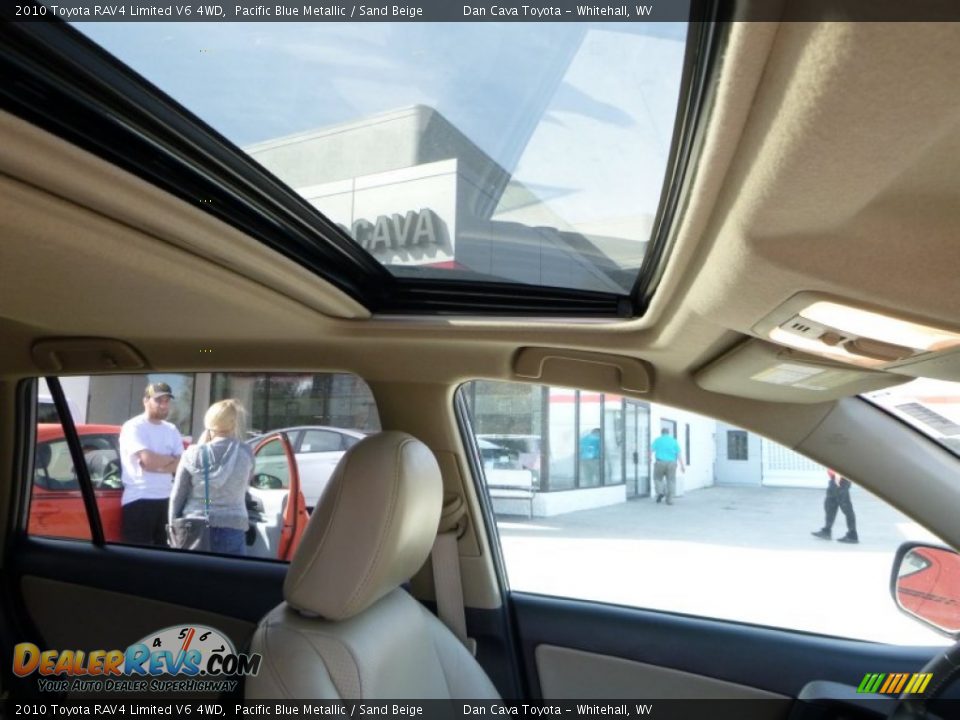 2010 Toyota RAV4 Limited V6 4WD Pacific Blue Metallic / Sand Beige Photo #6
