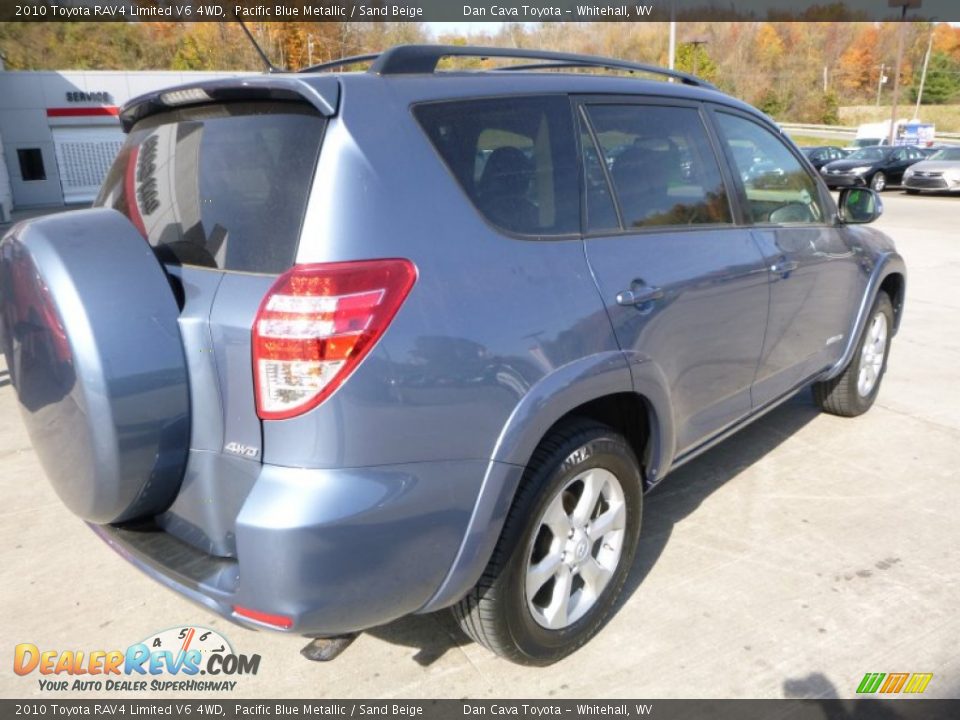 2010 Toyota RAV4 Limited V6 4WD Pacific Blue Metallic / Sand Beige Photo #8