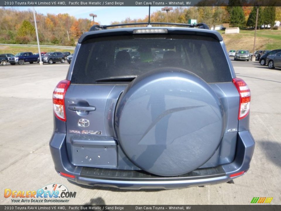 2010 Toyota RAV4 Limited V6 4WD Pacific Blue Metallic / Sand Beige Photo #9