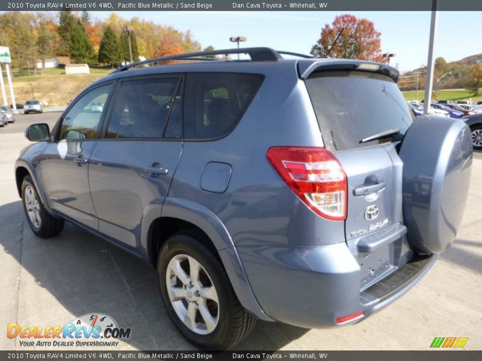 2010 Toyota RAV4 Limited V6 4WD Pacific Blue Metallic / Sand Beige Photo #10