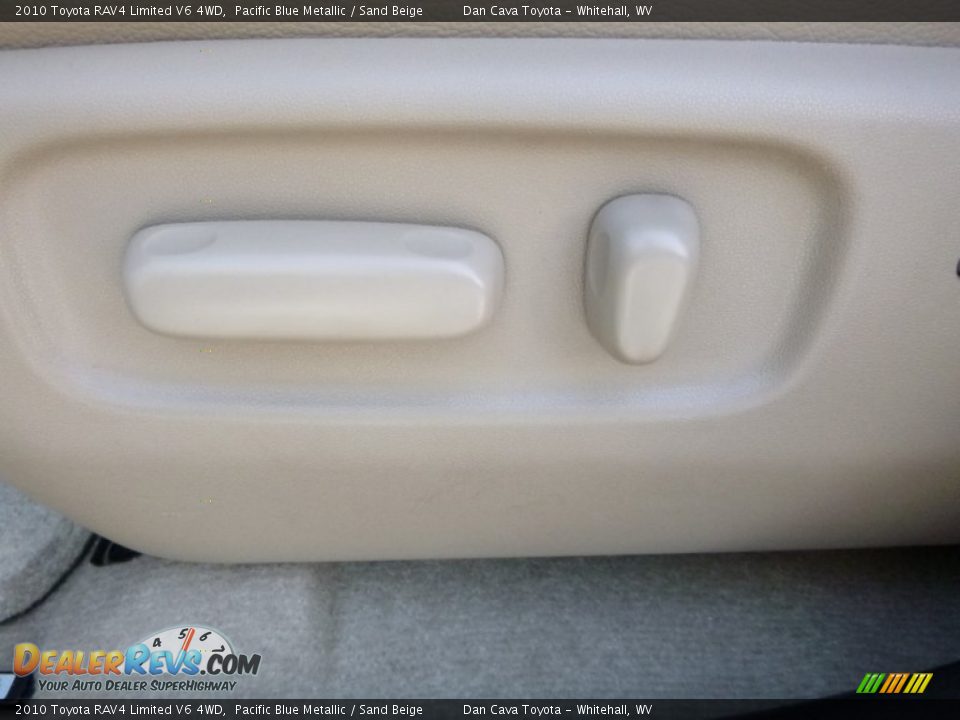 2010 Toyota RAV4 Limited V6 4WD Pacific Blue Metallic / Sand Beige Photo #16