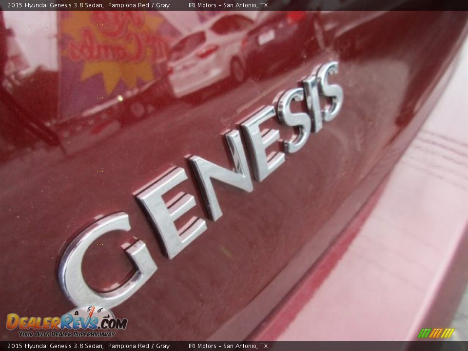 2015 Hyundai Genesis 3.8 Sedan Pamplona Red / Gray Photo #6