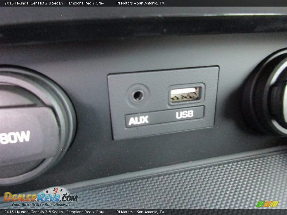 2015 Hyundai Genesis 3.8 Sedan Pamplona Red / Gray Photo #17