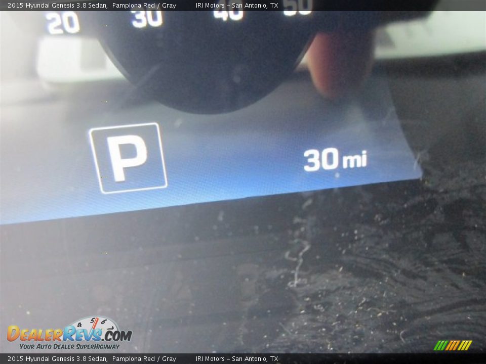 2015 Hyundai Genesis 3.8 Sedan Pamplona Red / Gray Photo #21